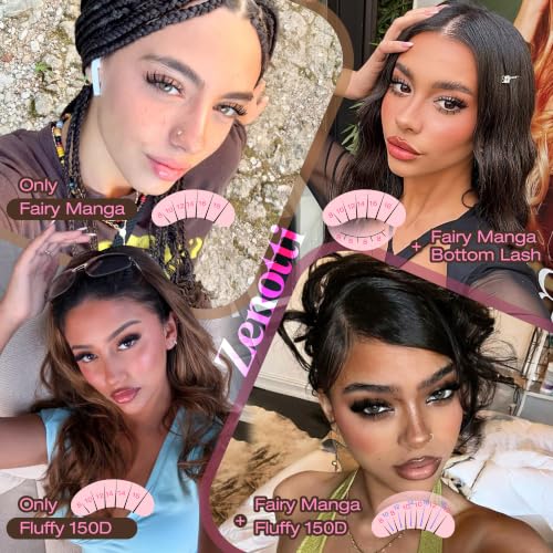 Zenotti Fluff 150D+ Manga Fairy Lash Clusters – Wispy Volume Eyelashes