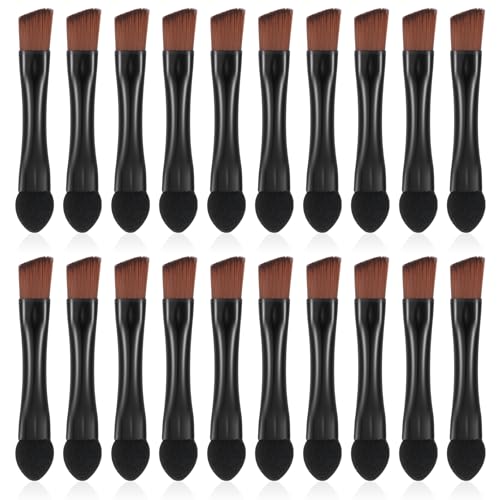20 Disposable Dual-Sided Eyeshadow Applicators - Makeup Brushes