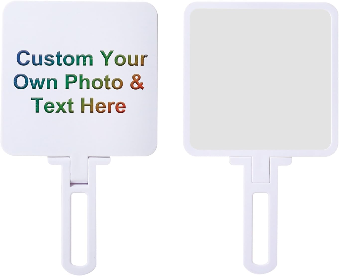 Custom Hand Mirror - 6.2” L × 3.5” W Portable Flip-Up Stand | Perfect Gift for Bridesmaids, Birthdays, and Anniversaries