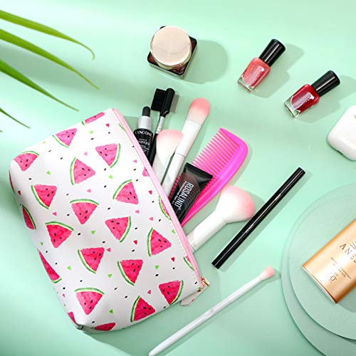 4-Piece Tropical Travel Cosmetic Bag Set - Waterproof Makeup Pouch