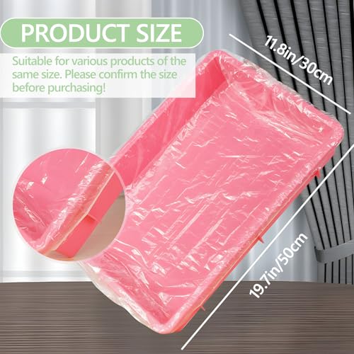 Disposable Tattoo Tray Covers 50 Pcs Clear PE Protective Sheets for Salon & Studio