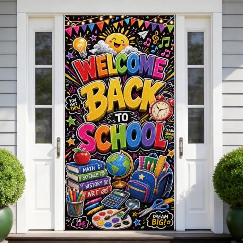Back to School Classroom Door Cover - 71" x 35" Welcome Banner
