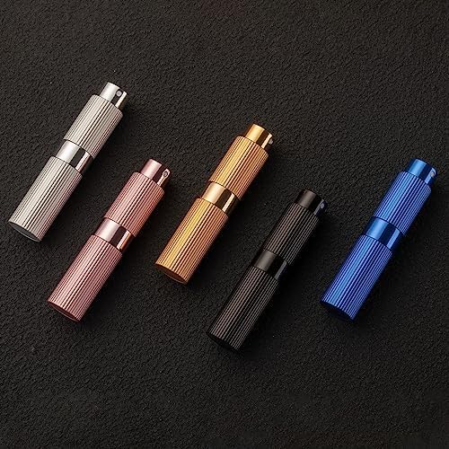 Tekson Travel Perfume Atomizer - 2PCS 8ml Refillable Mini Cologne Spray Bottles | Portable Black & Pink Set