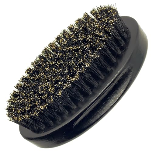Natural Boar Bristle Beard Brush for Men | Wooden Handle, Travel Size