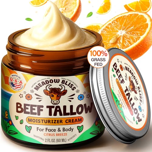 Meadow Bliss Beef Tallow Skin Moisturizer with Jojoba & Shea - 2 oz