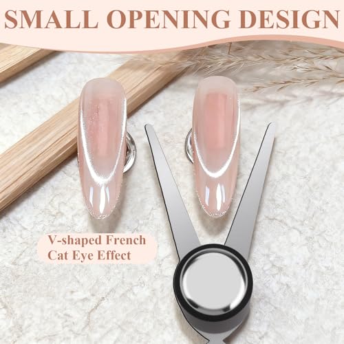 Plman Cat Eye Magnet Set for Nail Art - 2-in-1 Beginner-Friendly