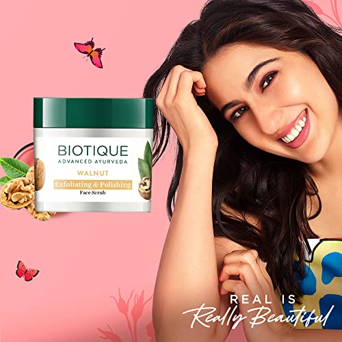 Biotique Walnut Exfoliating Face Scrub for Normal to Dry Skin 50g