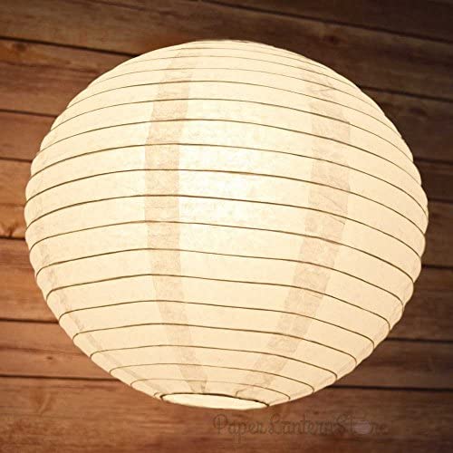 8-Inch White Paper Lanterns - 12Pcs Decorative Hanging Lights