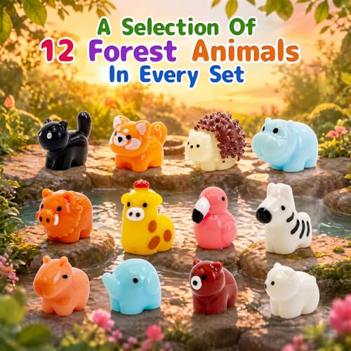 12 Pack Kids Bath Bombs with Surprise Animal Toys - Organic & Safe