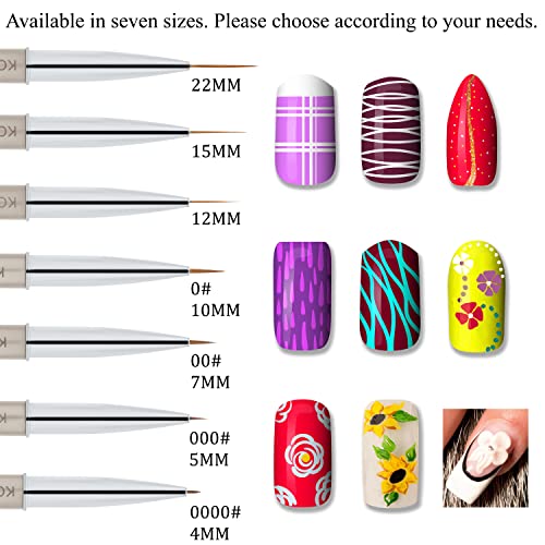 Beaute Galleria Kolinsky Sable Nail Art Brush - Liner #000 (5mm)
