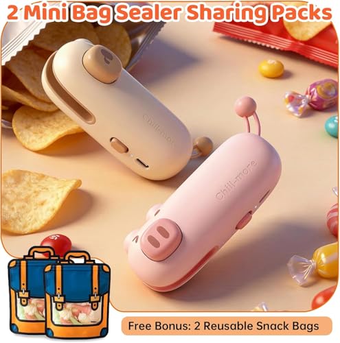 Mini Rechargeable Bag Sealer with Magnet for Food Freshness