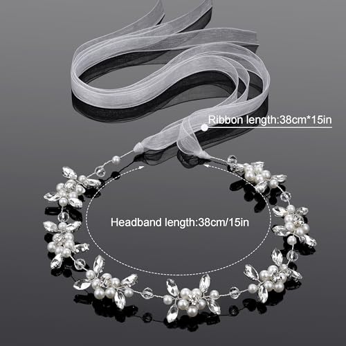 Flower Girl Headpiece with Pearls and Rhinestones - Elegant Hair Accessory