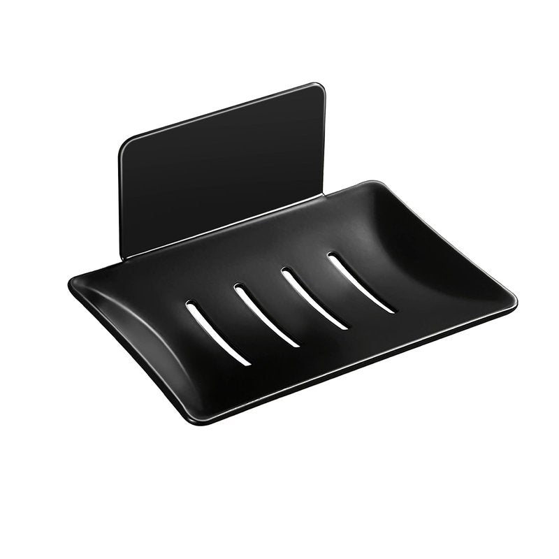 YUZP Soap Holder for Shower with Stainless Steel,Rustproof Soap Saver Sponge Holder for Bathroom,Tub,Kitchen Sink (Black)