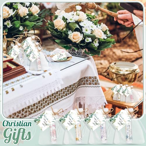20 Pack Christian Lip Balm Set with Bible Verses & Floral Design - Bulk Religious Gift for Women & Men