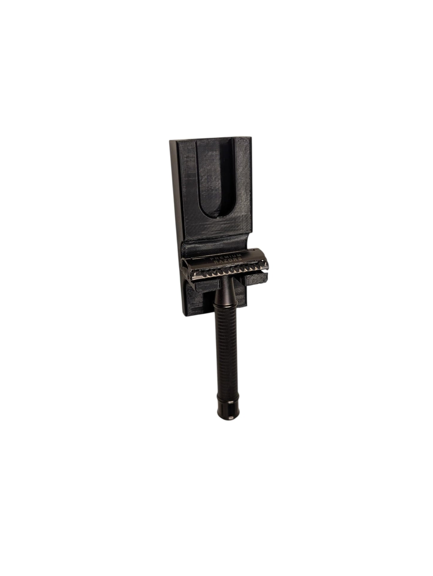 Wall Mounted Safety Razor Holder & Stand Alternative with Razor Blade Storage – Razor Hanger for Bathroom or Shower – Rustproof, Adhesive Mount