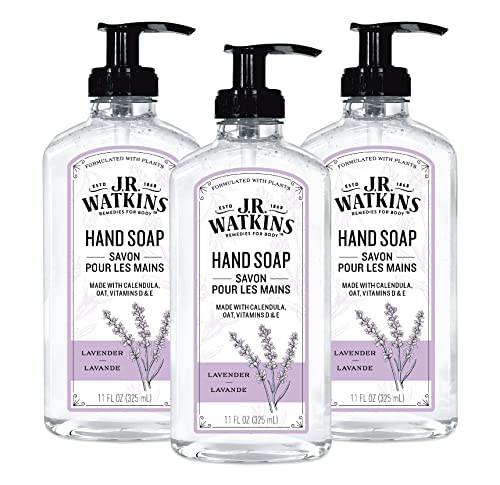 J.R. Watkins Moisturizing Gel Hand Soap, Lavender Scent - 3 Pack (11 fl oz)