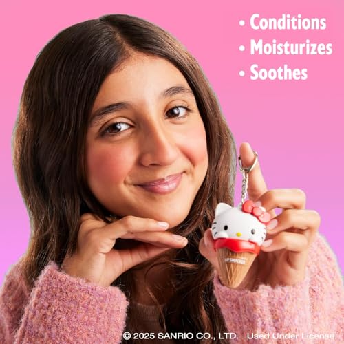 Lip Smacker Hello Kitty Ice Cream Flavored Lip Balm Pack of 2 – Moisturizing & Cruelty-Free