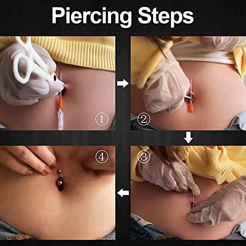 Prgislew 5-Piece Catheter Piercing Needles Set - 14G to 22G