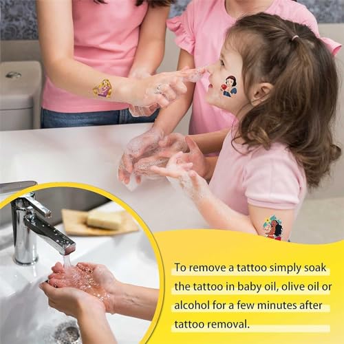 40-Pack Cartoon Temporary Tattoos for Birthday Parties