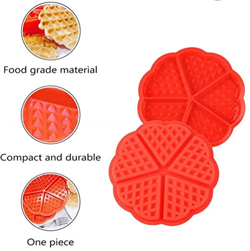 Silicone Waffle Mold Set - Nonstick Baking Tray for Cakes & Candies