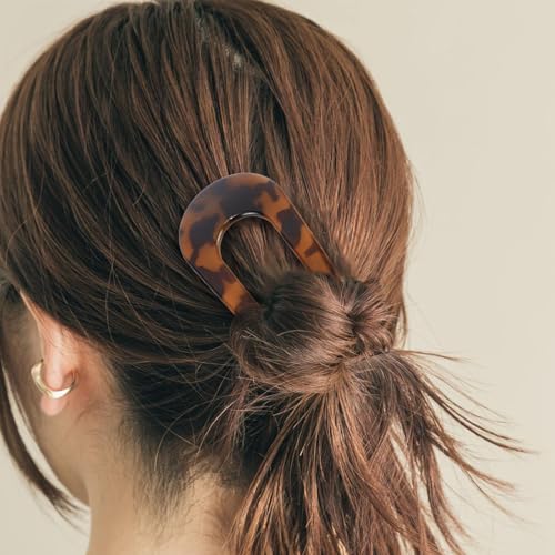 Canitor 5.4-Inch Large Tortoise Shell Hair Pin for Thick Hair
