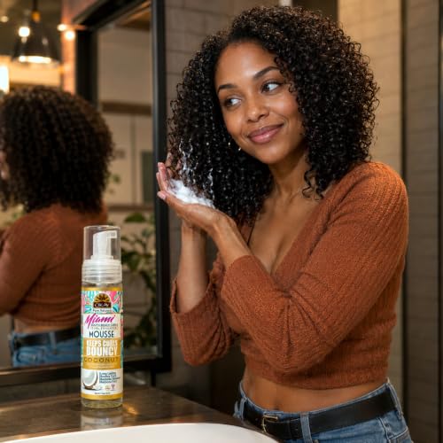OKAY Miami South Beach Curl Enhancer Mousse – Lightweight Defining Foam 7.5oz