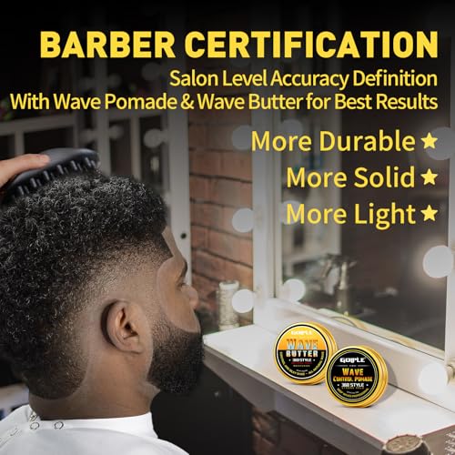 Goiple Washable Afro Curl Twist Sponge Brush for Black Men & Barbers