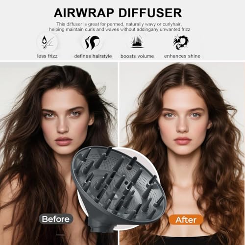 Extra Large Curl Diffuser for Dyson Airwrap HS01 HS05 HS08 - Gray