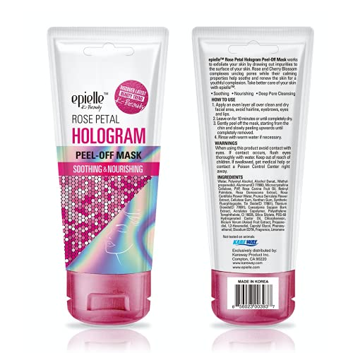 Epielle Hologram Glitter Peel-Off Face Masks - 8-Pack Variety Set