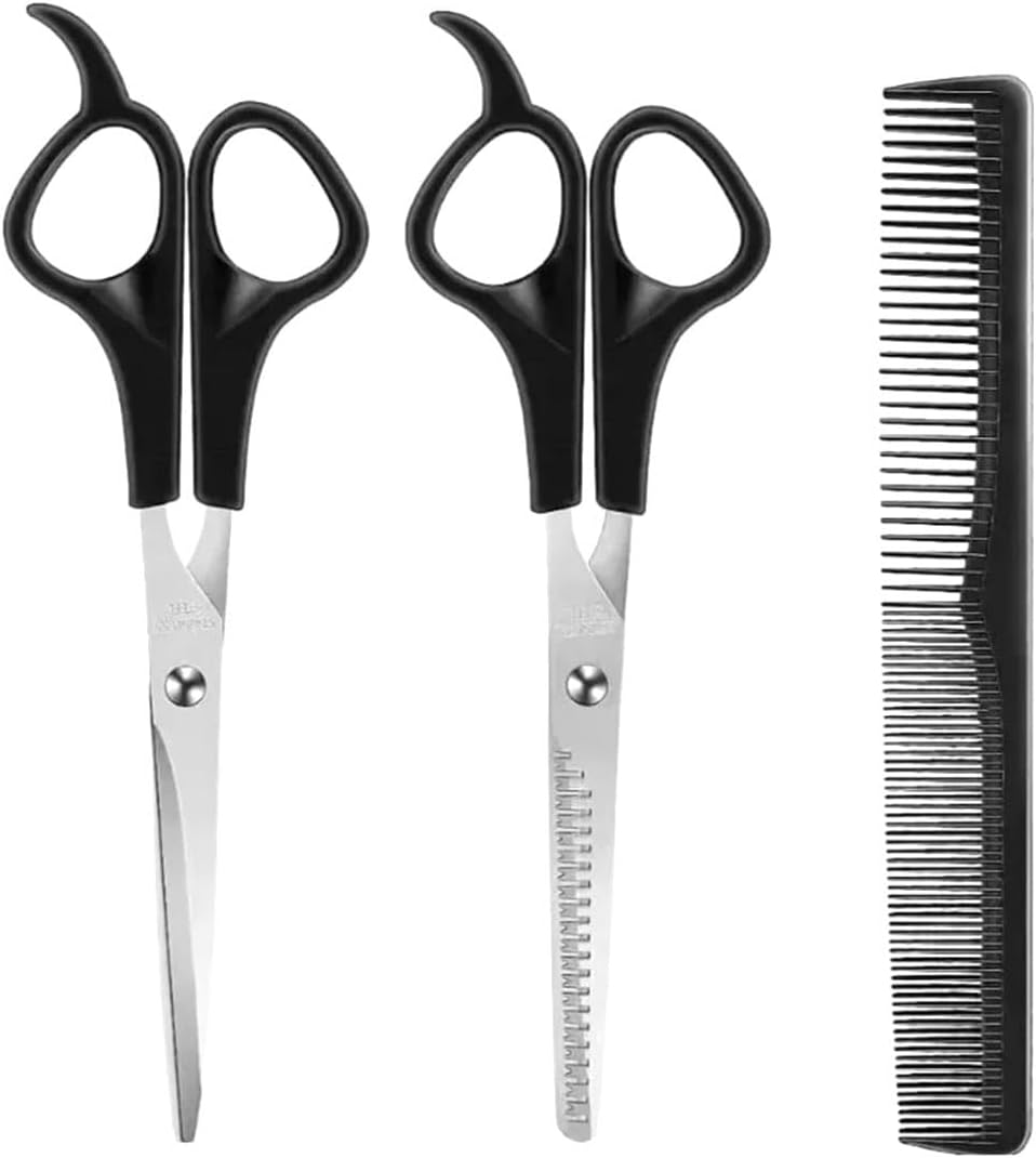 Hair Cutting Scissors Kit - Professional Barber Shears for Men, Women & Pets | Thinning & Trimming Tools
