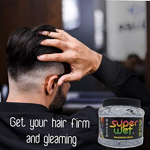 Super Clear Jumbo Hair Styling Gel - 2.2 lb for All-Day Hold