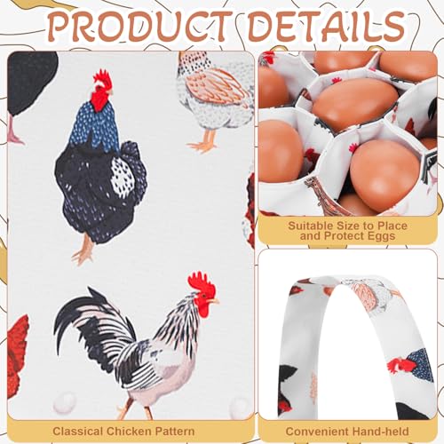 Egg Collecting Apron with Basket - 12 Pouches for Fresh Eggs
