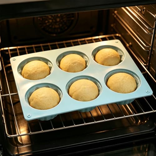 3-Pack Mini Fluted Cake Pan Set - Non-Stick Silicone Molds