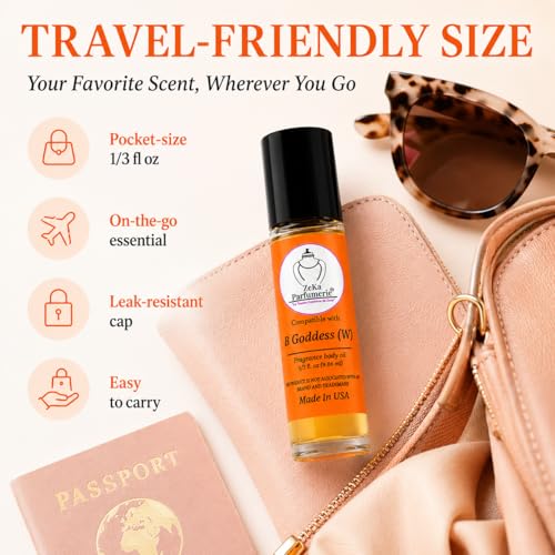 ZEKA PARFUMERIE B Goddess Travel Body Oil Roll-On Fragrance 9.86ml