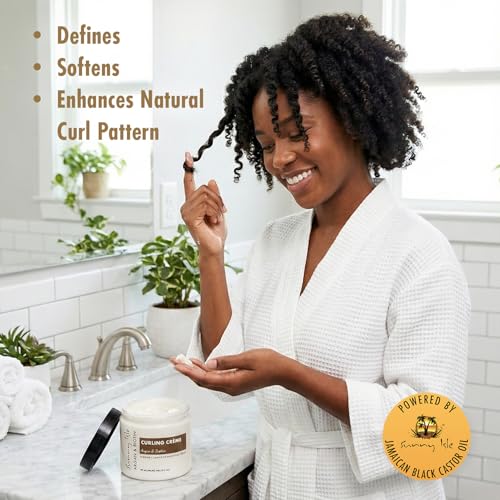 Sunny Isle Argan & Biotin Curling Cream 16oz - Lightweight Curl Enhancer