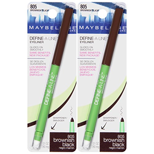 Maybelline Define-A-Line Mechanical Eyeliner, Brownish Black (2-Pack)