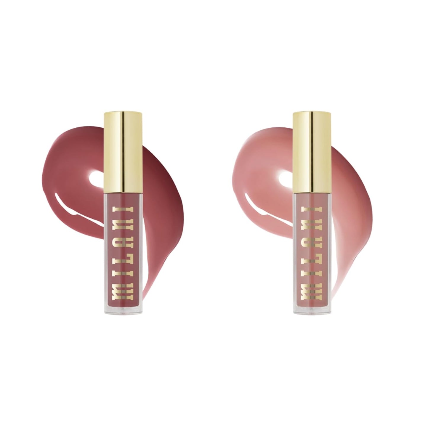 Milani Lip Gloss - Keep It Full Nourishing Lip Plumper with Hyaluronic Acid & Peptides | Soft Rose (0.13 Fl. Oz.)