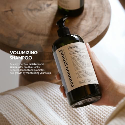 Common Ground Volumizing Shampoo 16.9 oz - Vegan, Paraben-Free, Botanical Magnolia