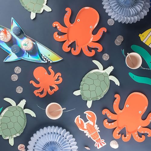 Meri Meri Under the Sea Octopus Party Plates - Pack of 8