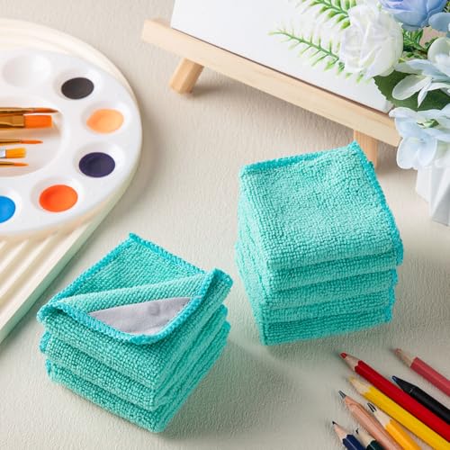 Gersoniel 8-Pack Magnetic Dry Erase Cloths - Mint Green 6x6 Inch