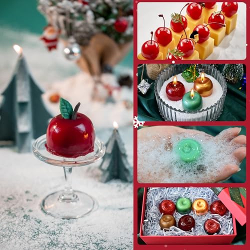 15-Cavity Apple Silicone Mold for Mousse, Chocolate & Pudding