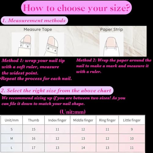 BByogooz Handmade 3D Sakura Press On Nails - Square French Tip Acrylic Set