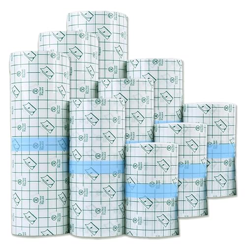 YONGDA Second Skin Tattoo Cover Up Tape - 9 Rolls (2in/4in/6in x 2 Yards) Waterproof & Latex-Free