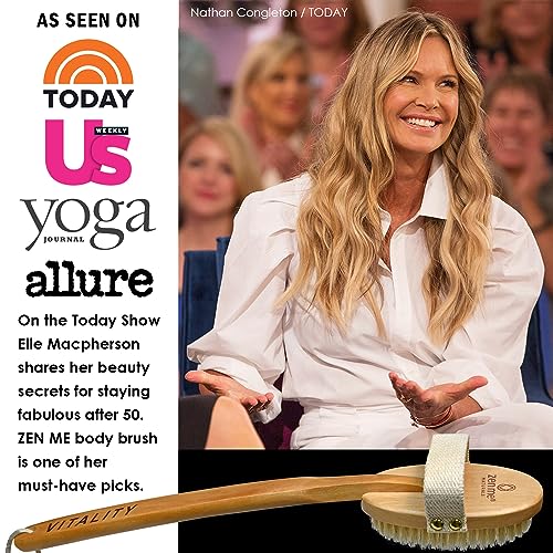 ZEN ME 1-Pack Dry Brushing Body Brush Set with Exfoliating Gloves & Foot File