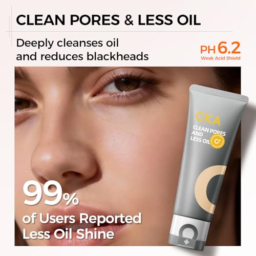 CKA Amazonian White Clay Face Wash for Oily Skin, Deep Pore Cleanser