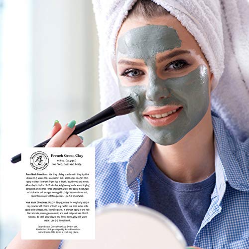 Natural Clay Mask Powder Set: Bentonite, Moroccan Rhassoul & French Green