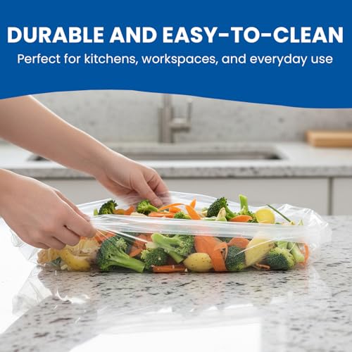 Premium Clear Plastic Counter Liners - 26" x 26", 15 Pack for Events