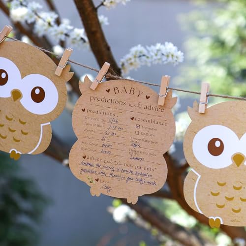 Baby Shower Advice Cards Set of 50 - Woodland Animal Theme