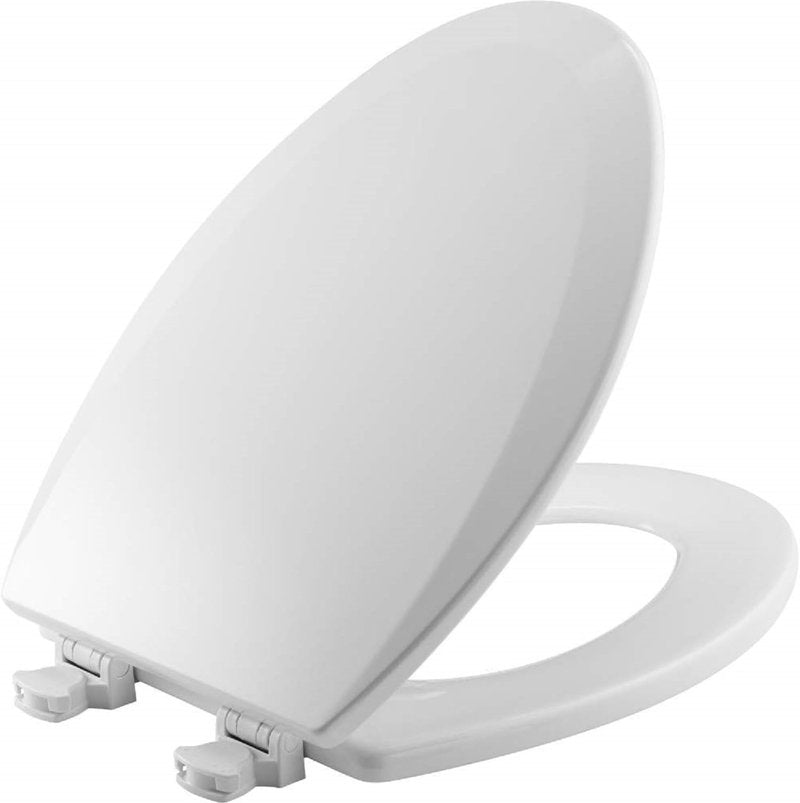 Bemis Toilet Seat - 390 Lift-Off Elongated Wood Design - Cotton White | Easy Installation