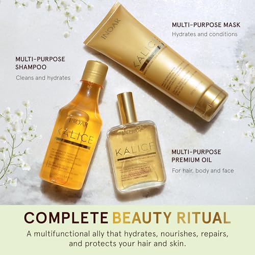 INOAR Kálice Multifunctional Shampoo with Vitamin E & Botanical Oils, 8.45 fl oz